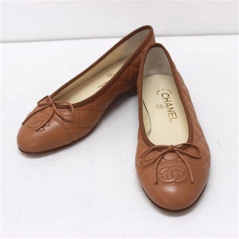 chanel flat shoes brown|chanel flat shoes for women.